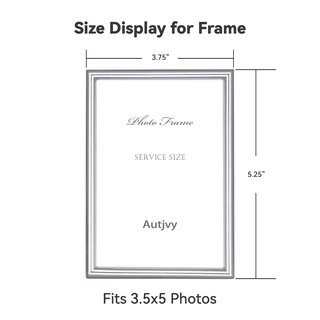 Foto 2 | Foto 2 | Marco De Fotos Autjvy Silver De Aluminio Cepillado De 3.5 X 5 Pulgadas (paquete De 2) - Venta Internacional.