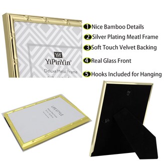 Foto 7 | Foto 7 | Marco De Fotos Yipinyin De Metal Cuadrado De 6 X 6 Pulgadas Con Tapete Juego De 2 - Venta Internacional.