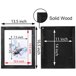 Foto 4 | Foto 4 | Marco De Fotos Kaiwin De Madera Maciza Negra De 11 X 14 Cm  Paquete De 2 - Venta Internacional.