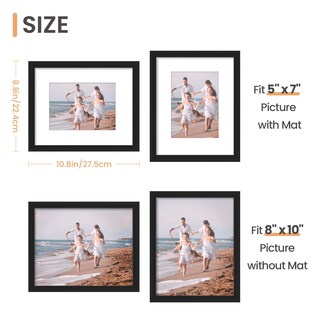 Foto 5 | Foto 5 | Set De 5 Marcos Para Fotos Upsimples Color Negro 8 X 10 Cm (20 X 25 Cm) - Venta Internacional.