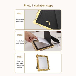 Foto 6 | Foto 6 | Marco De Fotos Scarlume Vintage Gold 8x10 Para Mesa/pared - Venta Internacional.