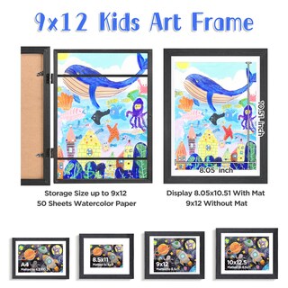 Foto 6 | Foto 6 | Art Frame Kinlink Juego De 2 Unidades Para Niños 9 X 12 Cm Con Madera Acrílica Negra - Venta Internacional.