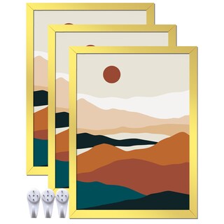 Foto 1 | Foto 1 | Marco De Fotos Ijuerybai Dorado Juego De 3 Para Fotos De 8 X 11 - Venta Internacional.