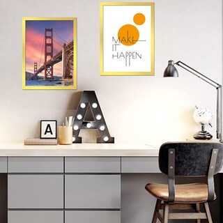 Foto 4 | Foto 4 | Marco De Fotos Ijuerybai Dorado Juego De 3 Para Fotos De 8 X 11 - Venta Internacional.