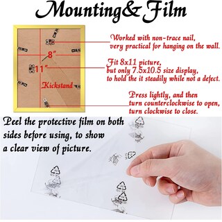 Foto 5 | Foto 5 | Marco De Fotos Ijuerybai Dorado Juego De 3 Para Fotos De 8 X 11 - Venta Internacional.