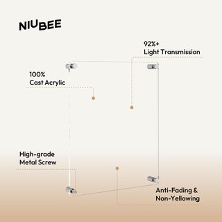 Foto 2 | Foto 2 | Marco De Fotos Niubee  Acrílico Transparente  Soporte De Pared  8 X 10 Pulgadas Con Uv - Venta Internacional.