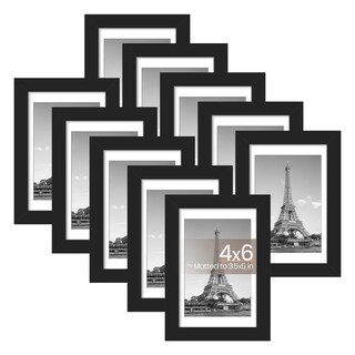 Foto 1 | Foto 1 | Marco De Fotos Upsimples  Juego De 10 Unidades Para Fotografías De 4 X 6 Pulgadas  Color Negro - Venta Internacional.