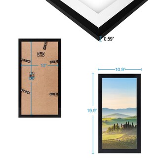 Foto 3 | Foto 3 | Marcos De Fotos Hukonhep De Plástico Negro Con Plexiglás 10 X 19 Cm - Venta Internacional.