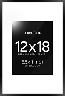 Foto 1 | Foto 1 | Marco De Fotos Homeforia Metal Negro 12 X 18 Cm Con Cristal Templado - Venta Internacional.