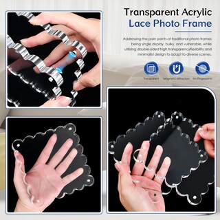 Foto 6 | Foto 6 | Marco De Fotos Chivalral Transparente Magnético 13 X 13 Cm Acrílico 3 Unidades - Venta Internacional.