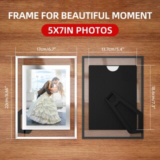 Foto 2 | Foto 2 | Picture Frames Komimaci - Marco De Fotos De Vidrio (5 X 7 Pulgadas) 2 Unidades Color Plateado - Venta Internacional.