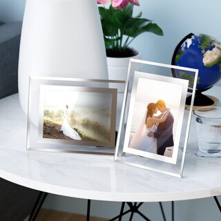 Foto 5 | Foto 5 | Picture Frames Komimaci - Marco De Fotos De Vidrio (5 X 7 Pulgadas) 2 Unidades Color Plateado - Venta Internacional.