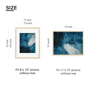 Foto 2 | Foto 2 | Marco De Fotos Tones Frame Design 11 X 14 De Madera Natural Con Tapete De 8 X 10 - Venta Internacional.