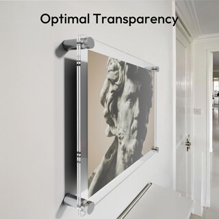 Foto 4 | Foto 4 | Marco De Fotos Niubee De 8 X 8 Pulgadas Acrílico Transparente Soporte De Pared Flotante - Venta Internacional.