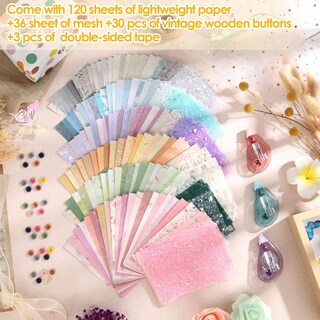 Foto 3 | Foto 3 | Juego De Papel Para Álbumes De Recortes Sublaga 156 Hojas Con Tela De Malla Y Más - Venta Internacional.