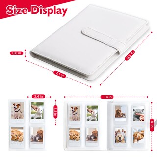 Foto 5 | Foto 5 | Álbum De Fotos Hearoo Con 128 Compartimentos Para Minipelícula Instantánea De 2 X 3 Pulgadas - Venta Internacional.