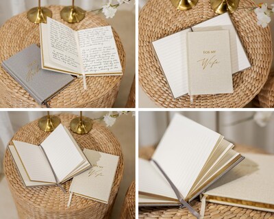 Foto 2 | Foto 2 | Set De 2 Álbumes Modernos De Vow Books Para Marido Y Mujer - Venta Internacional.