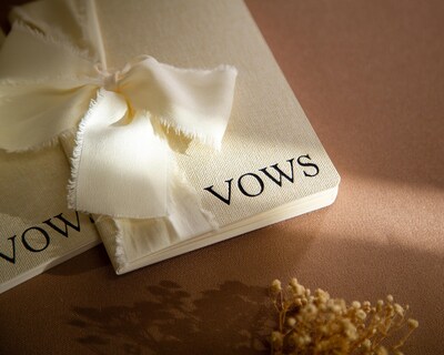 Foto 3 | Foto 3 | Diseños Modernos De Álbumes Vow Book Estampado En Crema Con Cinta (2) - Venta Internacional.