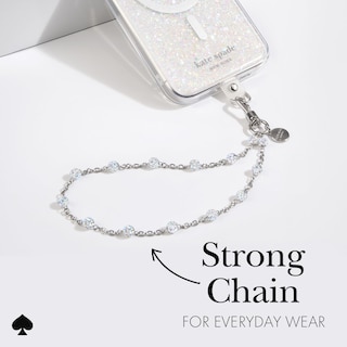 Foto 3 | Foto 3 | Colgante Para Teléfono Kate Spade New York Dazzle Chain Plateado - Venta Internacional.