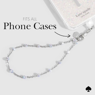 Foto 4 | Foto 4 | Colgante Para Teléfono Kate Spade New York Dazzle Chain Plateado - Venta Internacional.