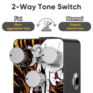 Foto 4 | Foto 4 | Pedal De Guitarra Con Distorsión Sofadio True Bypass Dc 9v Mini - Venta Internacional.