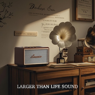 Foto 3 | Foto 3 | Altavoz Bluetooth Lonzuer Retro De Madera Con Batería De 10000 Mah Y 80 W - Venta Internacional.