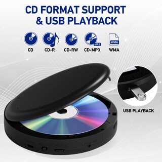 Foto 3 | Foto 3 | Reproductor De Cd Portátil M-amazup Recargable Con Bluetooth Y Fm - Venta Internacional.