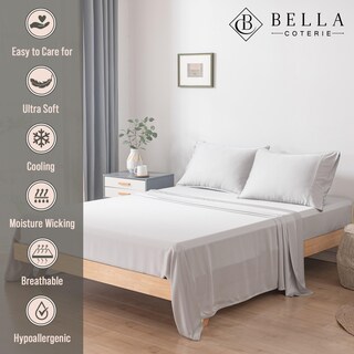 Foto 2 | Foto 2 | Juego De Sábanas Bella Coterie Luxury Bamboo King Size Marfil - Venta Internacional.