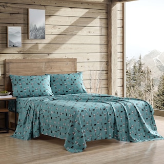 Foto 7 | Foto 7 | Juego De Sábanas Beatrice Home Fashions Cozy Cabin Queen - Venta Internacional.