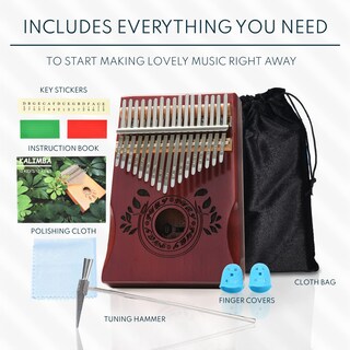 Foto 5 | Foto 5 | Piano Thumb Unokki Kalimba De 17 Teclas En Caoba Con Accesorios - Venta Internacional.