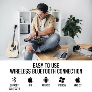 Foto 4 | Foto 4 | Controlador De Teclado Midi M-wave De 25 Teclas Con Bluetooth Negro - Venta Internacional.