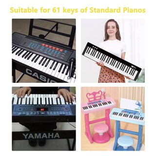 Foto 7 | Foto 7 | Etiquetas Adhesivas De Piano Con Notas Y Guía Para Teclado Digital De 61 Teclas - Venta Internacional.