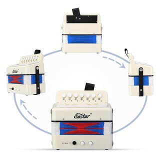 Foto 5 | Foto 5 | Juguete Con Botones Accordion Eastar Kids Con 10 Teclas Para Niños Color Blanco - Venta Internacional.