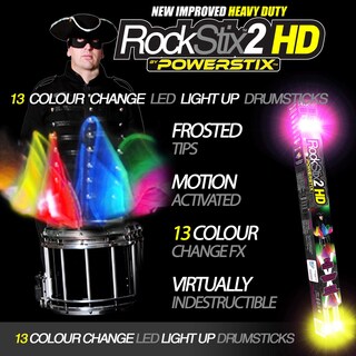 Foto 1 | Foto 1 | Las Baquetas Rockstix 2 Pro Led Se Iluminan Y Cambian De Color - Venta Internacional.