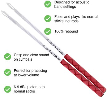 Foto 2 | Foto 2 | Baquetas Adoro Silent Sticks Sps Scott Pellegrom Signature - Venta Internacional.