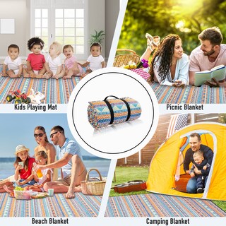 Foto 7 | Foto 7 | Manta De Pícnic Py Super Mode Extra Grande Impermeable 210 X 200 Cm - Venta Internacional.