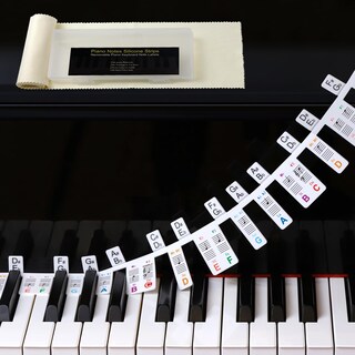 Foto 1 | Foto 1 | Etiquetas Autoadhesivas Para Teclado De 88 Teclas Con Tapa Antipolvo - Venta Internacional.