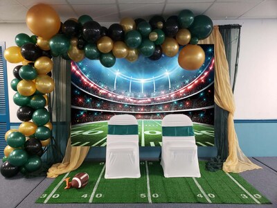 Foto 4 | Foto 4 | Telón De Fondo Fotográfico Tencow Football Field 3 X 1 8 M (azul) - Venta Internacional.