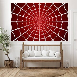 Foto 5 | Foto 5 | Banner Background Spider Web Con Tema De Feliz Cumpleaños De Superhéroe - Venta Internacional.