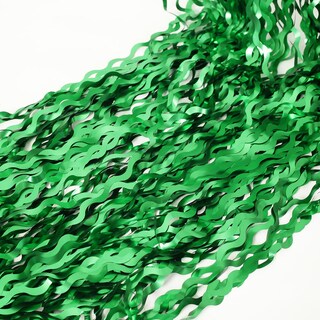 Foto 7 | Foto 7 | Cortinas De Aluminio Keeuh Telón De Fondo Con Flecos Verde Ondulado 1 X 2 M Paquete De 4 - Venta Internacional.