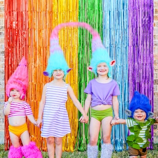 Foto 4 | Foto 4 | Cortinas Con Flecos Lolstar Rainbow Foil De 1 X 2 M  Paquete De 2 - Venta Internacional.