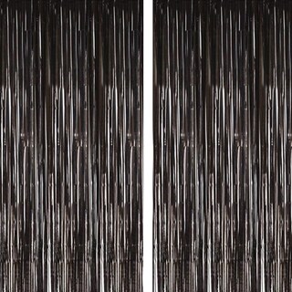 Foto 1 | Foto 1 | Cortinas Con Telón De Fondo Para Fotomatón I-chony Black Metallic X2 - Venta Internacional.