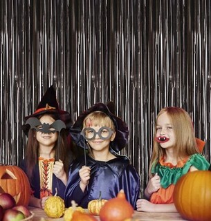 Foto 4 | Foto 4 | Cortinas Con Telón De Fondo Para Fotomatón I-chony Black Metallic X2 - Venta Internacional.