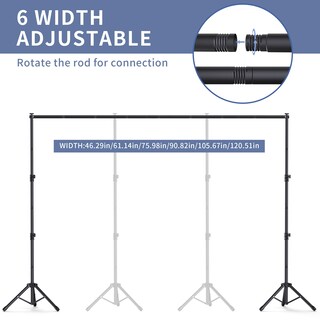 Foto 4 | Foto 4 | Soporte Para Telón De Fondo Para Mujer Altura Ajustable De 1050 X 230 Cm - Venta Internacional.