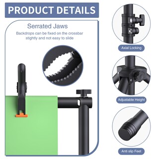 Foto 5 | Foto 5 | Soporte Para Telón De Fondo Para Mujer Altura Ajustable De 1050 X 230 Cm - Venta Internacional.