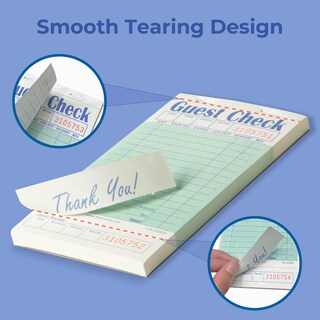 Foto 4 | Foto 4 | Chequeras Guest Check-books Para Servidores Fmp Brands Paquete De 20 (1000 Hojas) - Venta Internacional.