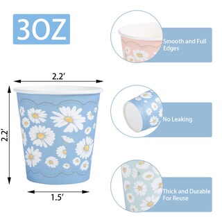 Foto 2 | Foto 2 | Vasos De Papel Lamosi Paquete De 300 Ml 90 Ml Para Baños Fiestas Picnics - Venta Internacional.