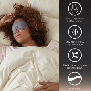 Foto 2 | Foto 2 | Juego De Sábanas Sheex Original Performance Queen Graphite - Venta Internacional.