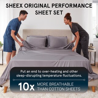 Foto 3 | Foto 3 | Juego De Sábanas Sheex Original Performance Queen Graphite - Venta Internacional.