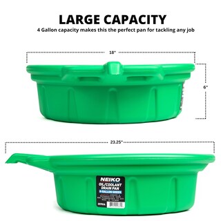 Foto 2 | Foto 2 | Bandeja De Desagüe De Refrigerante/aceite Neiko 20761a De 16 L De Capacidad Color Verde - Venta Internacional.